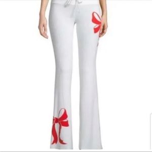 wildfox white ribbon tennis club pants